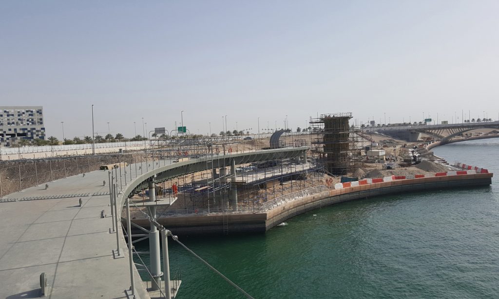 Al Raha Beach Bridge Installation