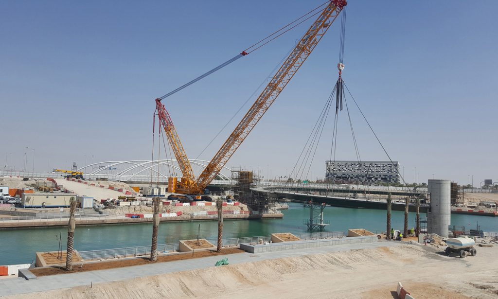 Al Raha Beach Bridge Installation