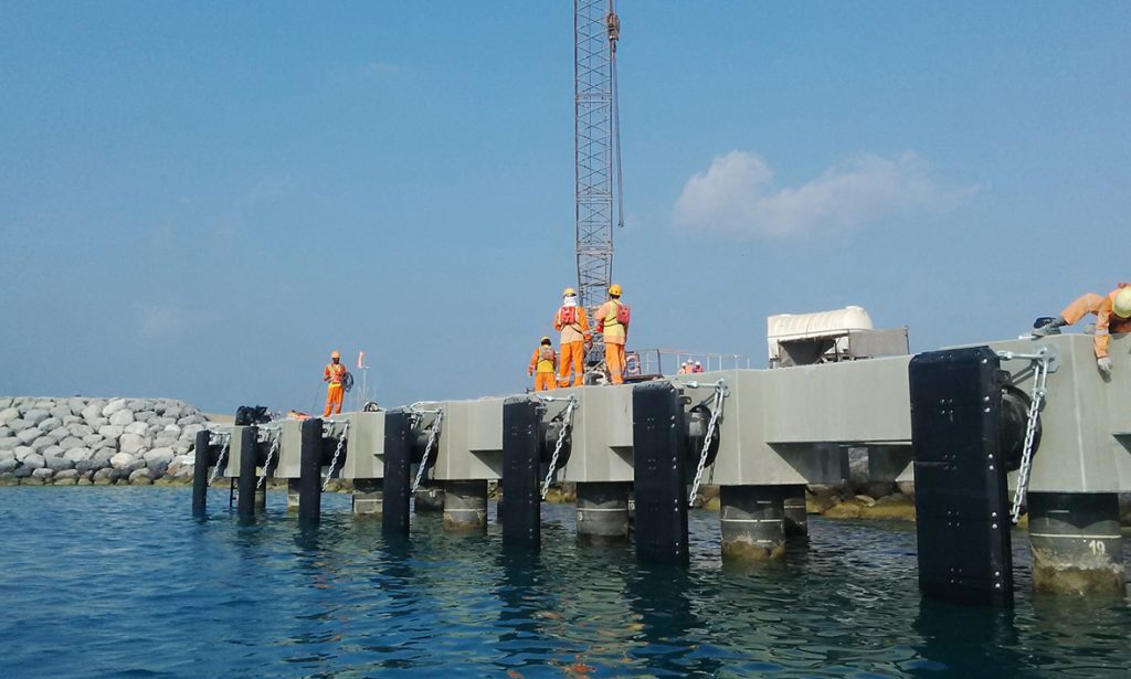 Al Raha Beach Bridge Installation